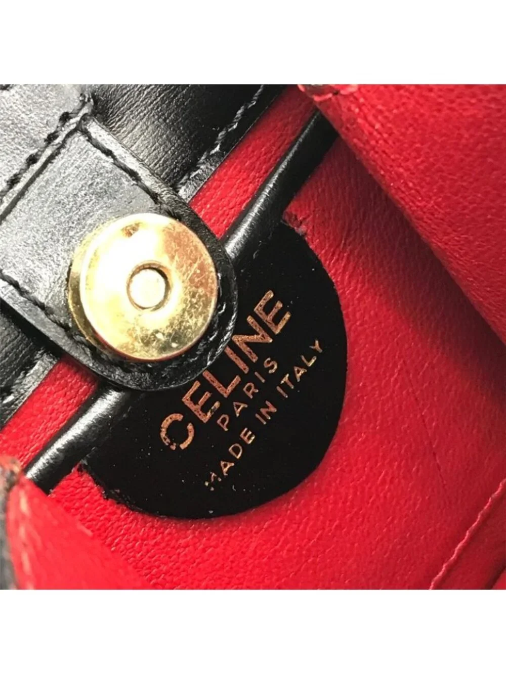 Celine Circle Vintage Leather 2-Way Mini Shoulder Bag Black - Picture 9 of 10